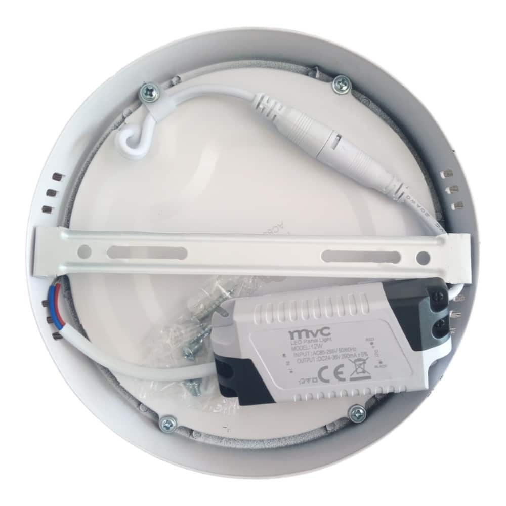 Plafon Adosar 12W Redondo 17,4cm Luz Fria