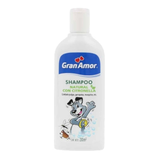 GRAN AMOR Shampoo con Citronella 230 cc