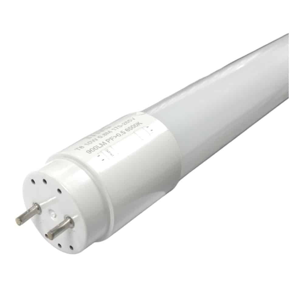 Tubo de Luz Led 60cm 10W T8 Vidrio Luz Fria