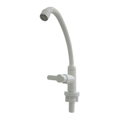 Grifo Canilla Cocina Mesada Pico Alto Blanco Durin (51696)