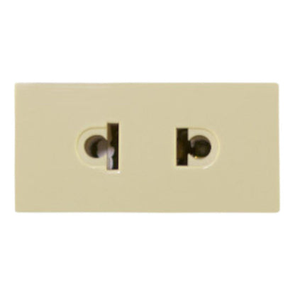 Toma Euro Americano 2P 15A Marfil Reggio R466702925