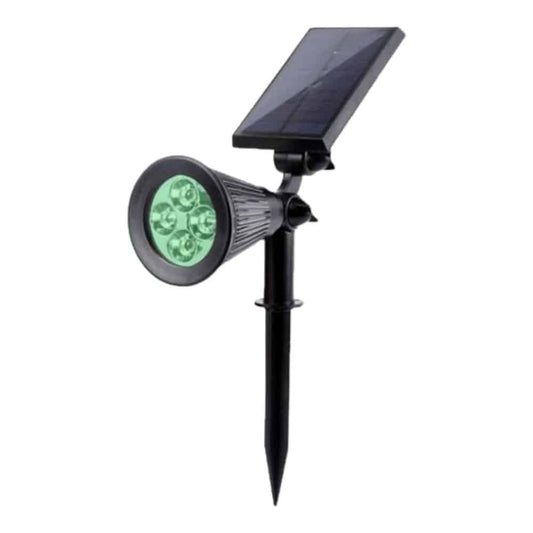 Foco Solar de Jardin 2W Luz Verde