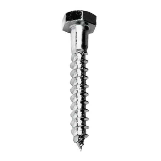 Tirafondo  3/16¨ x 2¨ (50mm) Galvanizado (caja 200 Uni.)