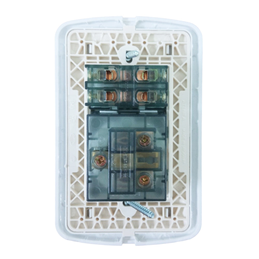 Conjunto Schuko c/seg + Int Bip Bco (AP) Atenea A154100034FP