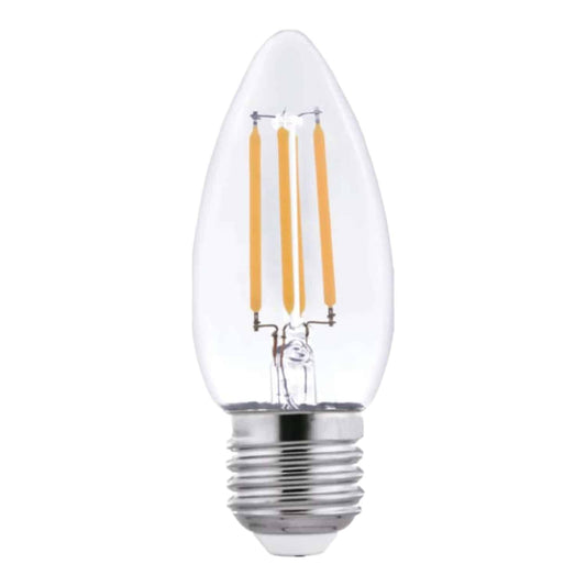 Lámpara Led 4W Filamento Vela (equi 45w) E27 Calida Wellmax