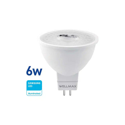 Dicroica Led 6W (equi 35w) GU5.3 Bipin Fria Wellmax