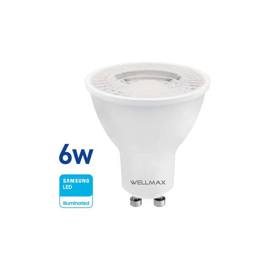 Dicroica Led 6W (equi 35w) GU10 Fria Wellmax