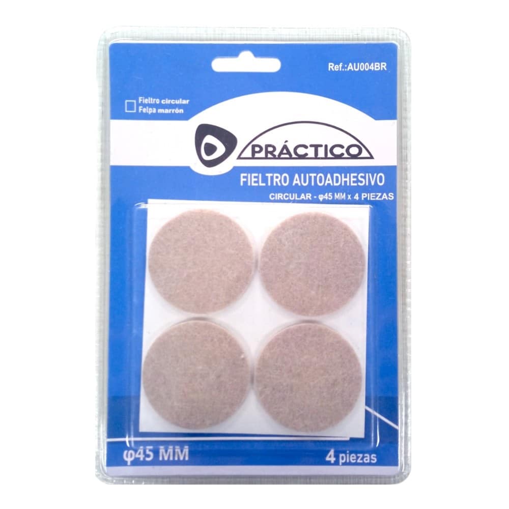 Protector de muebles de fieltro. Beige. Redondo 45mm 4 pcs.