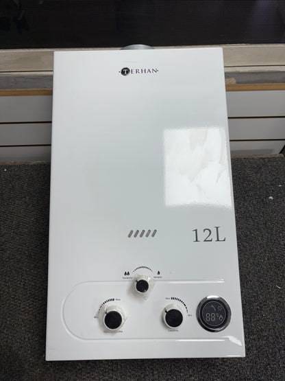 Calentador Instantáneo Tiro Natural 12 L Blanco Terhan