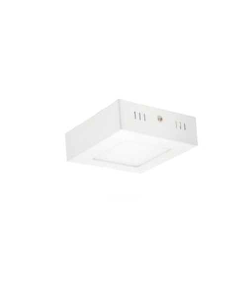 Plafón LED Cuadrado 6W Para Adosar Luz Fría