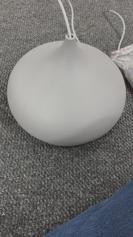 Colgante Nordico 30 Cm Grey Aluminio