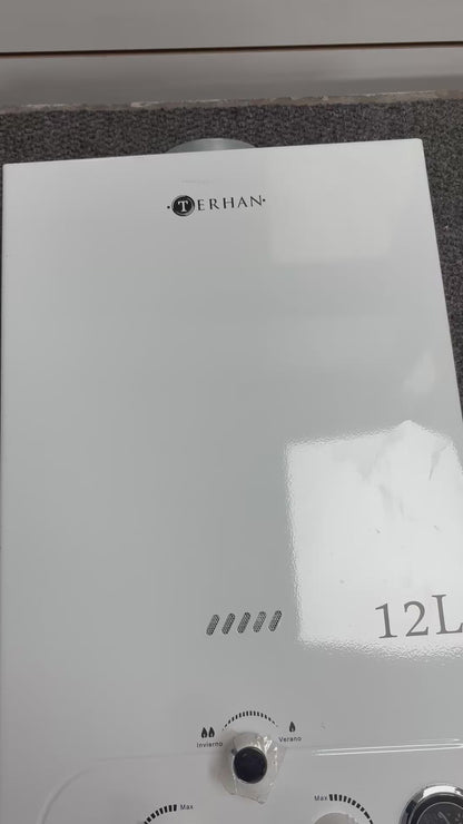 Calentador Instantáneo Tiro Natural 12 L Blanco Terhan