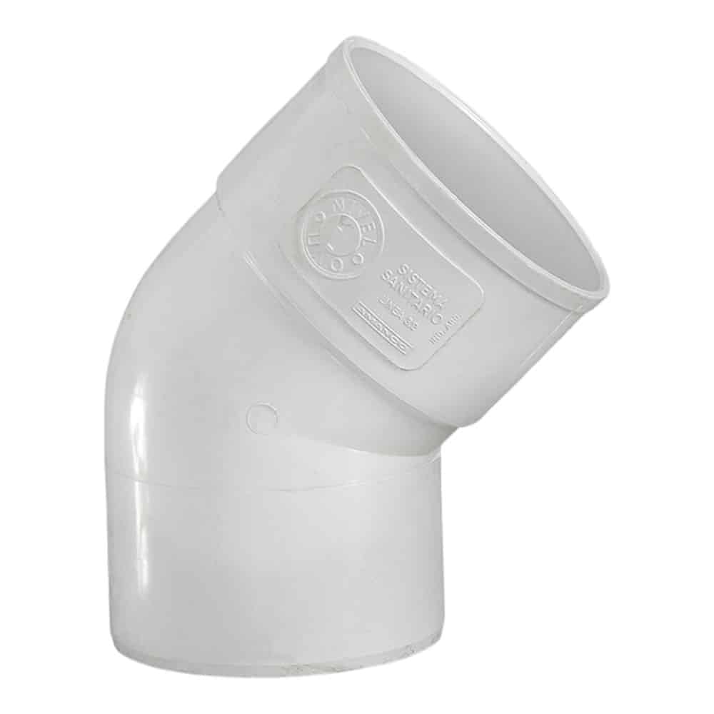 Codo 45Âº M/H 50mmx3,2mm. PVC
