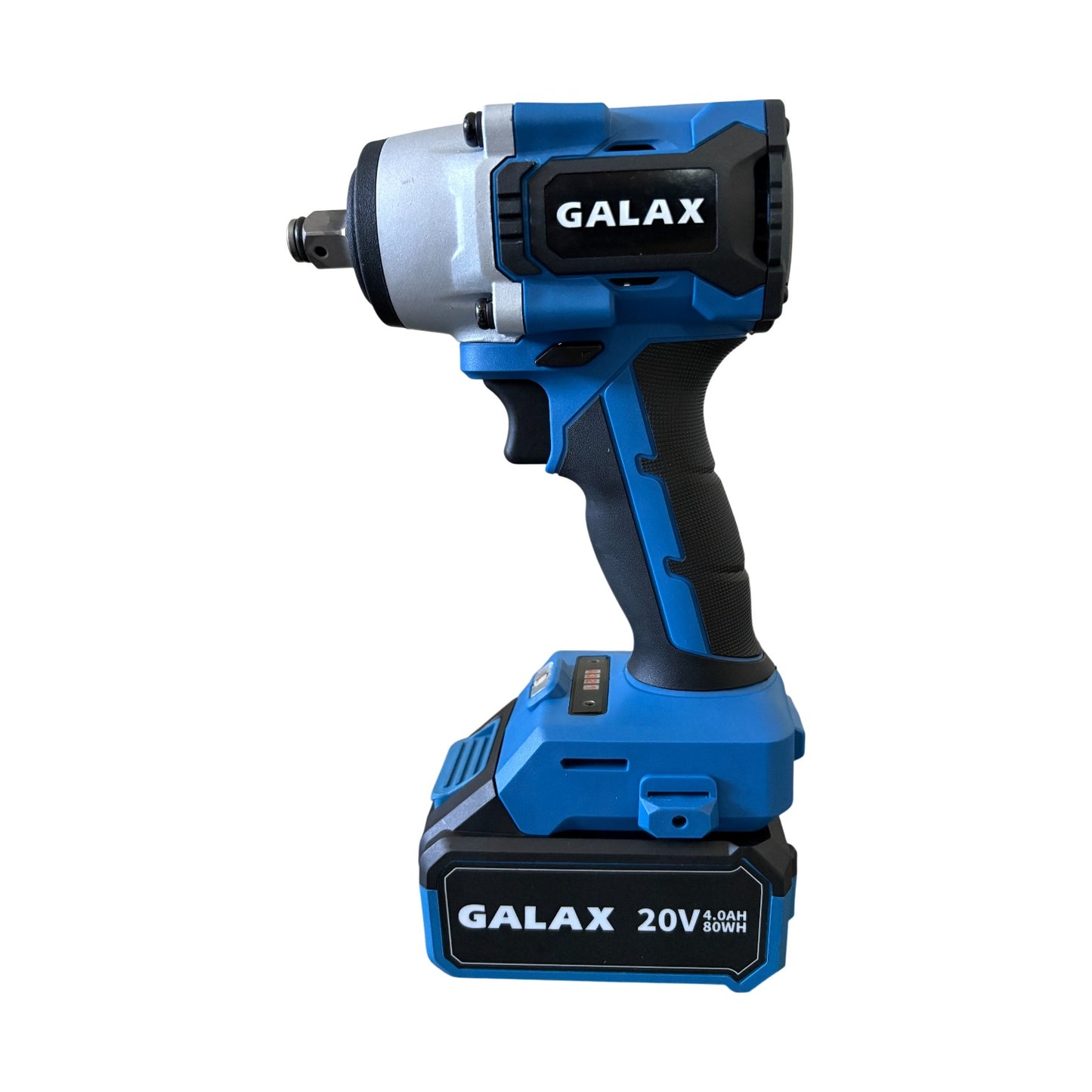 Llave de Impacto BRUSHLESS 20V 500Nm con Batería 4.0Ah y C