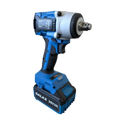 Llave de Impacto BRUSHLESS 20V 500Nm con Batería 4.0Ah y C