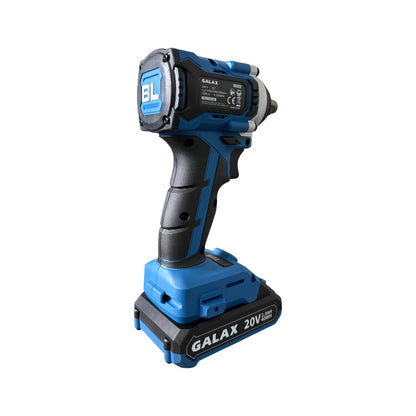 Llave de Impacto BRUSHLESS 20V 320Nm con Batería 2.0Ah y C